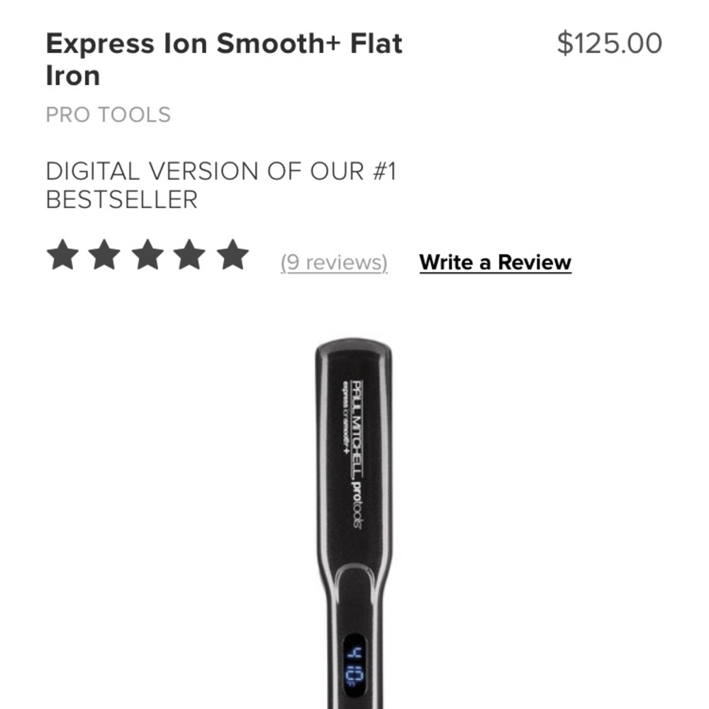 Paul Mitchell protools flat iron